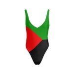 Martinique Flag Backless High Cut Swimsuit