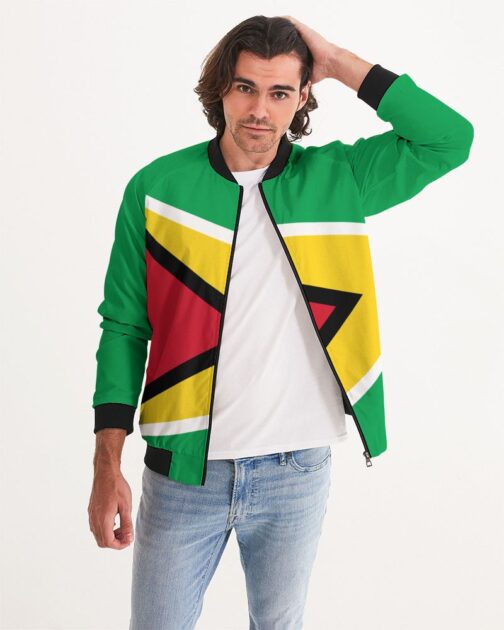 Guyana Flag Men's Bomber Jacket