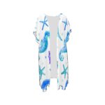 Ocean Seahorse Mid-Length Chiffon Cover Up