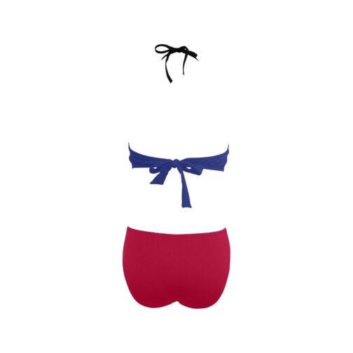 Costa Rica Flag Women's Fringe One Piece Swimsuit - Image 4
