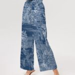 Blue Tiger Scene Women’s High-Rise Wide Leg Pants