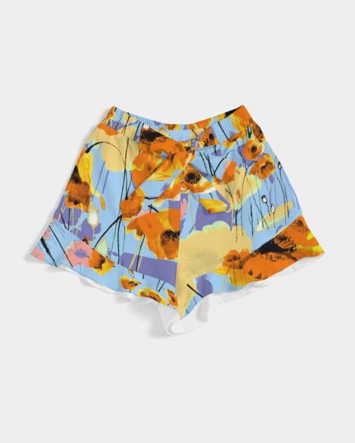 Summer Flowers Women’s Ruffle Shorts