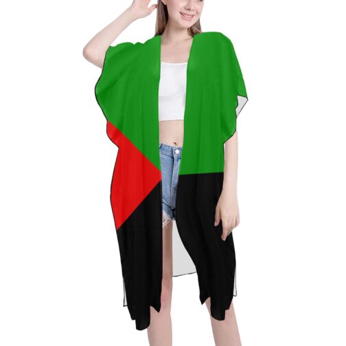 Martinique Flag Mid-Length Chiffon Cover Up