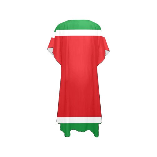 Guadeloupe Flag Mid-Length Chiffon Cover Up