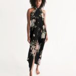 Floral Pattern Swim Cover Up