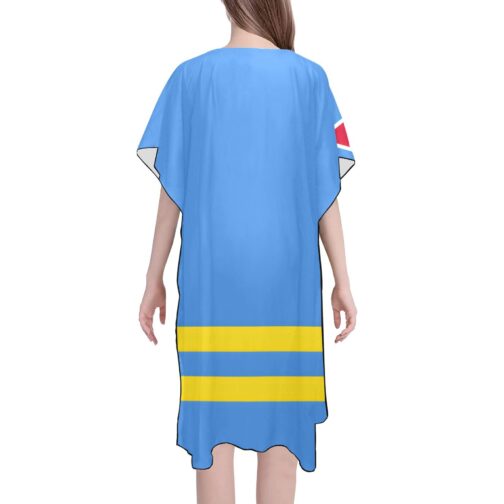 Aruba Flag Mid-Length Chiffon Cover Up