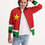 Guadeloupe Flag Men's Bomber Jacket