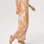 Layered Palms Women’s High-Rise Wide Leg Pants