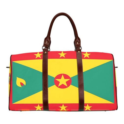 Grenada Flag Travel Bag (Brown)