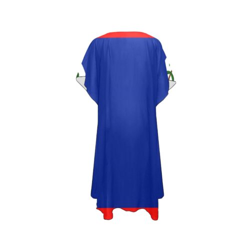Belize Flag Mid-Length Chiffon Cover Up