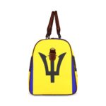 Barbados Flag Travel Bag (Brown)