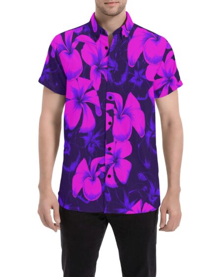 Pink Hibiscus Men's Shirt