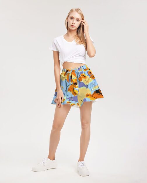 Summer Flowers Women’s Ruffle Shorts