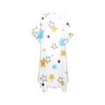 Watercolor And Glittering Stars Mid-Length Chiffon Cover Up