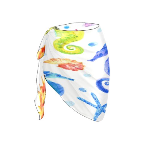 Colorful Seahorse Women’s Beach Sarong Wrap