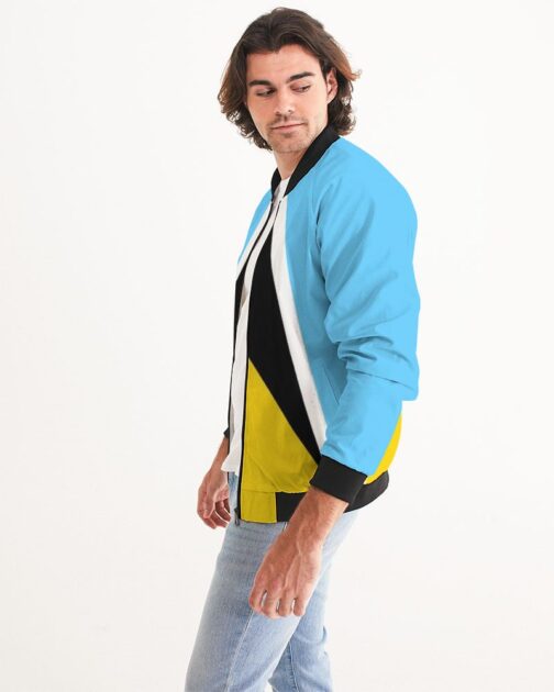 Saint Lucia Flag Men's Bomber Jacket