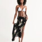 Floral Pattern Swim Cover Up