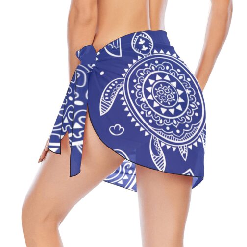 Tribal Turtle Pattern Women’s Beach Sarong Wrap