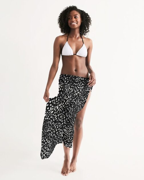Cheetah Black Swim Cover Up