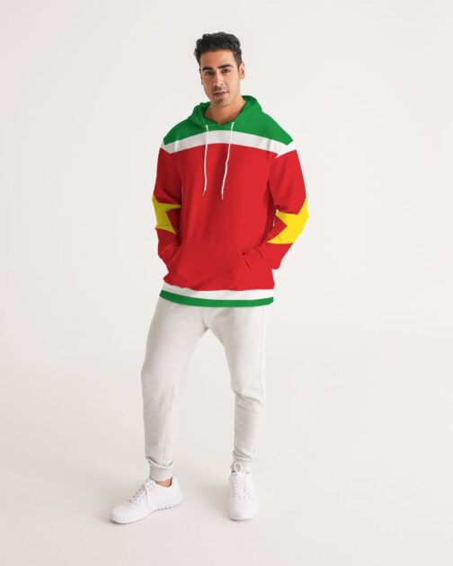 Guadeloupe Flag Men's Hoodie