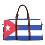 Cuba Flag Travel Bag (Brown)