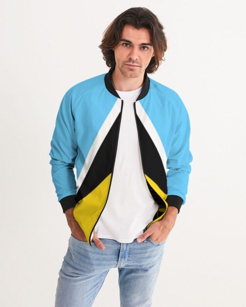 Saint Lucia Flag Men's Bomber Jacket