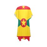 Grenada Flag Mid-Length Chiffon Cover Up
