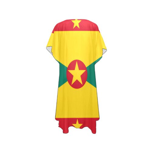 Grenada Flag Mid-Length Chiffon Cover Up