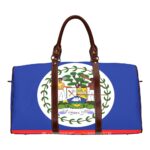 Belize Flag Travel Bag (Brown)