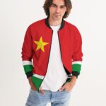 Guadeloupe Flag Men's Bomber Jacket