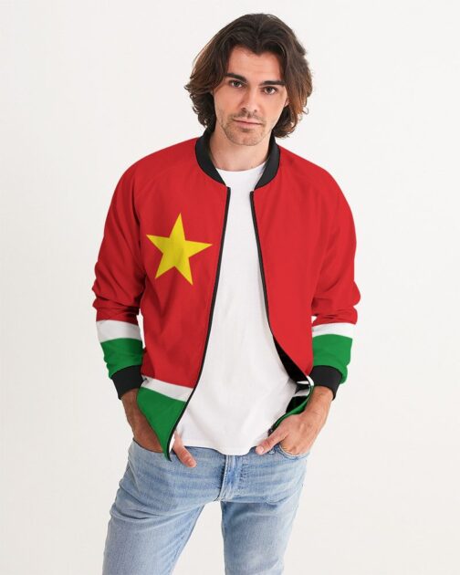 Guadeloupe Flag Men's Bomber Jacket
