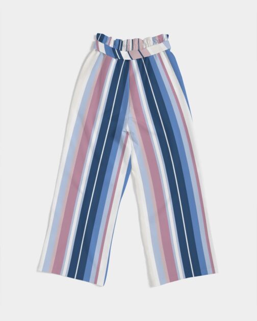 Beach Stripe Women's High-Rise Wide Leg Pants