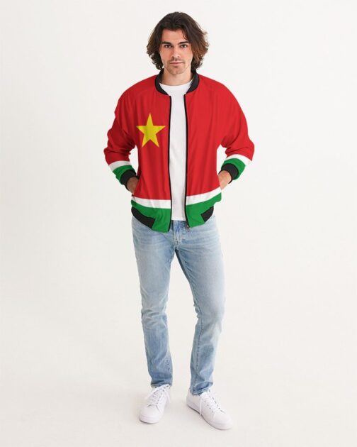 Guadeloupe Flag Men's Bomber Jacket