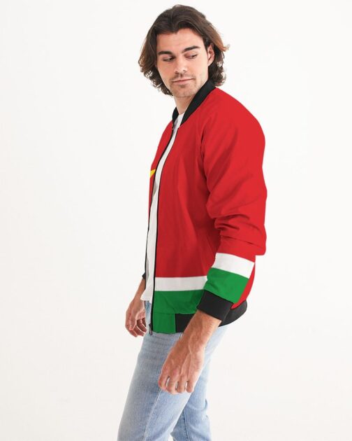Guadeloupe Flag Men's Bomber Jacket