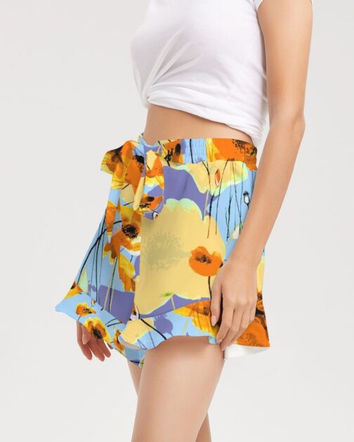 Summer Flowers Women’s Ruffle Shorts