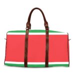 Guadeloupe Flag Travel Bag (Brown)