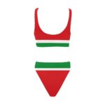 Guadeloupe Flag High-Waisted Bikini