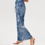 Blue Tiger Scene Women’s High-Rise Wide Leg Pants