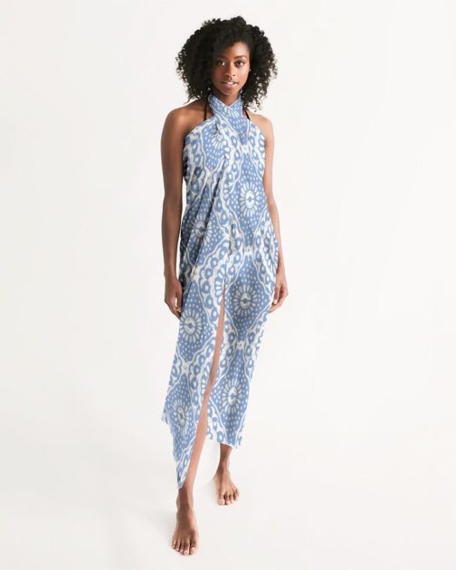 Layered Plams Swim Cover Up