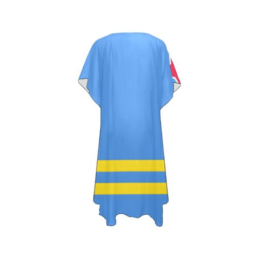 Aruba Flag Mid-Length Chiffon Cover Up