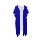 Barbados Flag Back Print Mid-Length Chiffon Cover Up