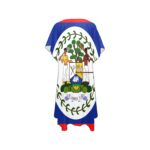 Belize Flag Flag Mid-Length Chiffon Cover Up