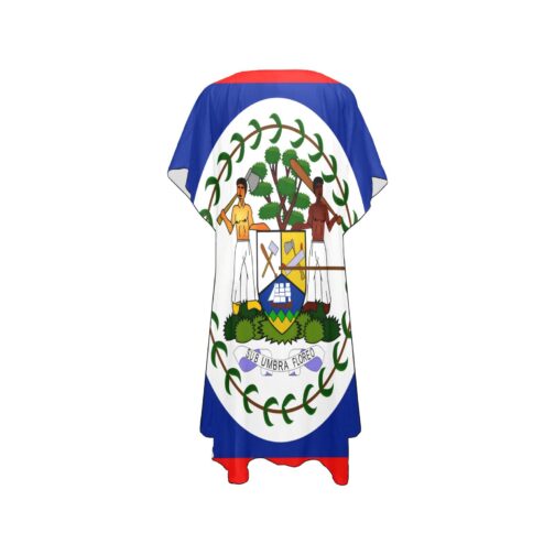 Belize Flag Flag Mid-Length Chiffon Cover Up