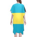 The Bahamas Flag Mid-Length Chiffon Cover Up