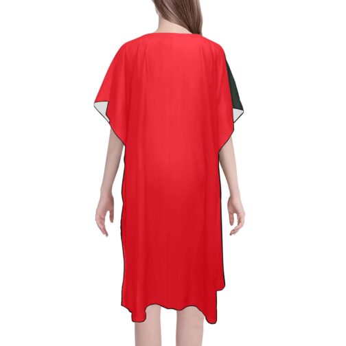 Trinidad and Tobago Flag Back Print Mid-Length Chiffon Cover Up