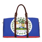 Belize Flag Travel Bag (Brown)