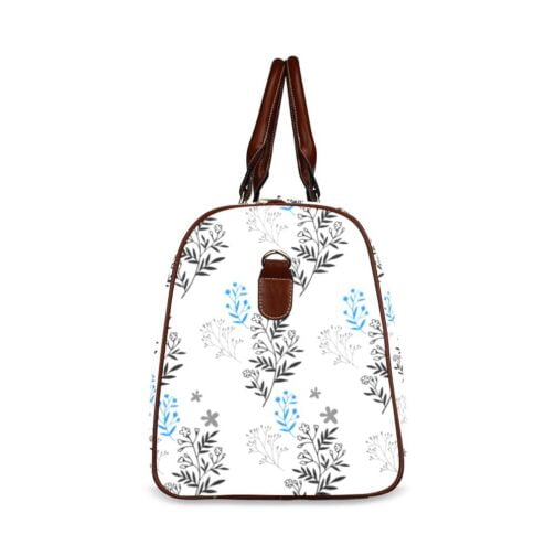 Simple Print Travel Bag (Brown)