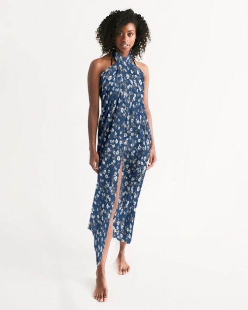 Navy Liberty Floral Swim Cover Up