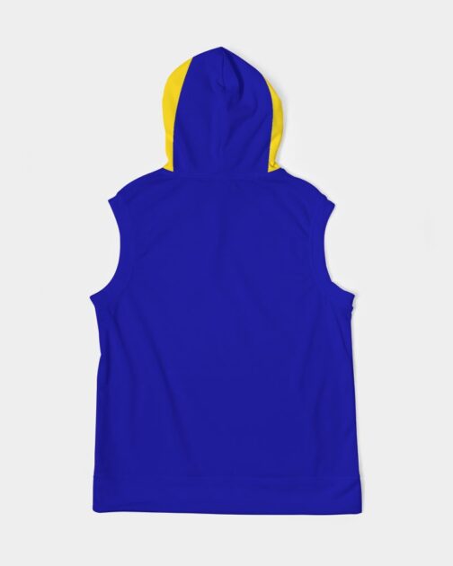 Barbados Flag Mens Sleeveless Hoodie