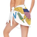 US Virgin Islands Flag Women’s Beach Sarong Wrap